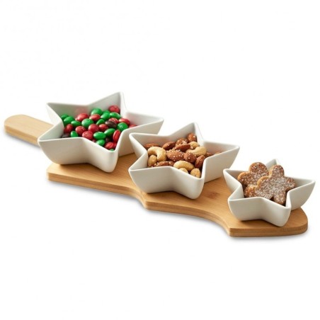 Portselanist suupistekausid kandikul, 4 tk. | FreshDesign.ee