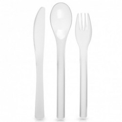 Plastikust söögiriistade komplekt, 4 osa