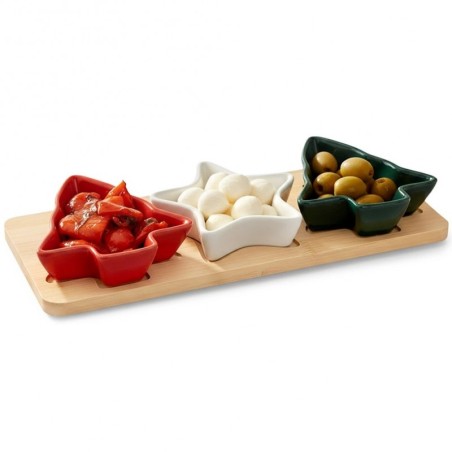 Portselanist suupistekausid kandikul, 4 tk. | FreshDesign.ee