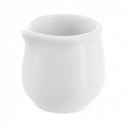 Valge portselanist piimakann MONA 4x4 cm, 20 ml