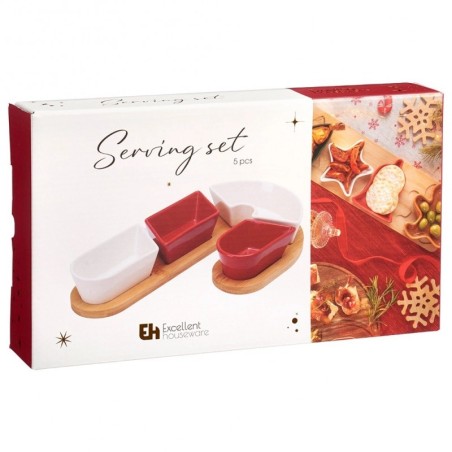 Keraamilised suupistekausid kandikul, 5 tk. | FreshDesign.ee