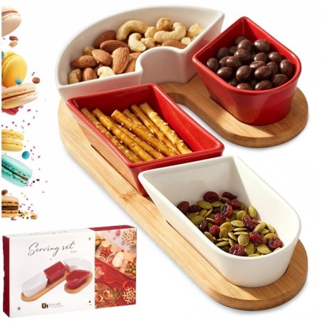 Keraamilised suupistekausid kandikul, 5 tk. | FreshDesign.ee