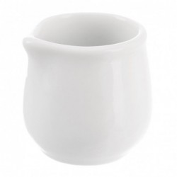 Valge portselanist piimakann MONA 5x4,5 cm, 40 ml