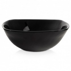 Mustast klaasist kauss LUNA 11,5 cm, 190 ml