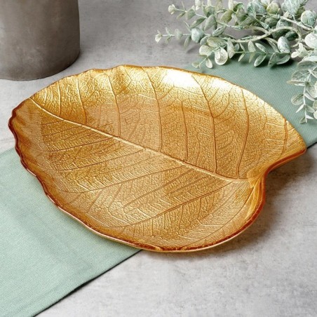 Kuldleheklaasist serveerimistaldrik 27,5x24 cm