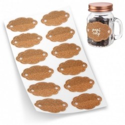 Isekleepuvad etiketid purkidele 12 tk.