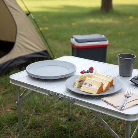 SANDY hallid plastikust magustoidutaldrikud 20,5 cm 6 tk.