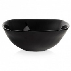 Mustast klaasist kauss LUNA 15 cm, 450 ml