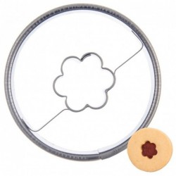 Küpsiselõikur piparkoogivorm ring lill 4,5 cm