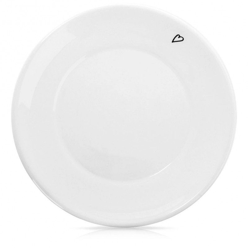 Väike keraamiline taldrik, valge HEART tal... | FreshDesign.ee