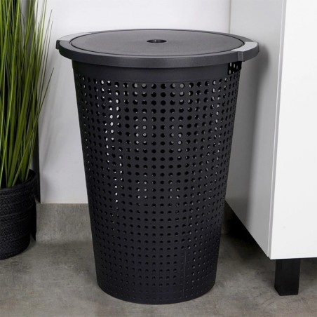 Pesukorv, plastik, must 35 liitrit