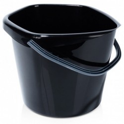 Must plastikust ämber 10 l