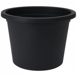 Plastikust aiapott, must, ümmargune, 27,5 cm