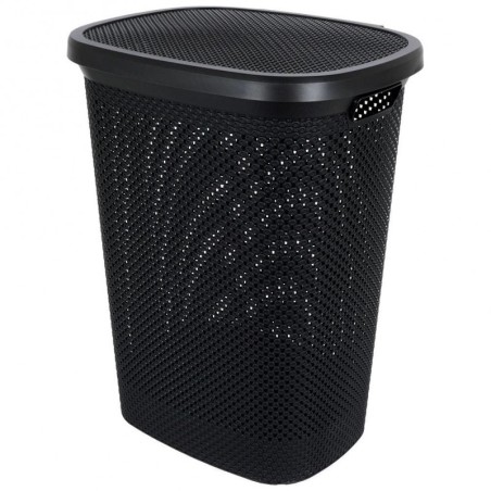 Pesukorv, plastik, must 60 liitrit | FreshDesign.ee