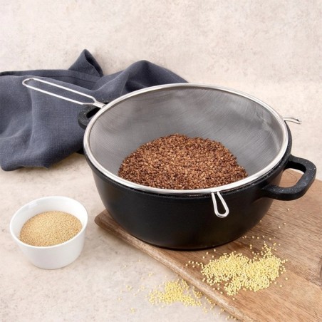 Terasest köögisõel käepidemega 24,5 cm