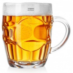 Õllekruus klaasist 500 ml
