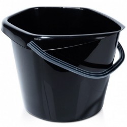 Must plastikust ämber 14 l