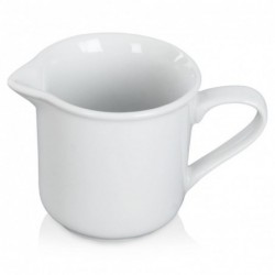 Valge portselanist piimakann 6x6 cm, 100 ml