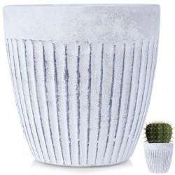 Valge keraamiline lillepott 11,5 cm