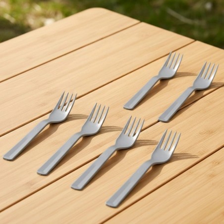 Plastikust lauakahvlid hallid SANDY 18 cm 6 tk.