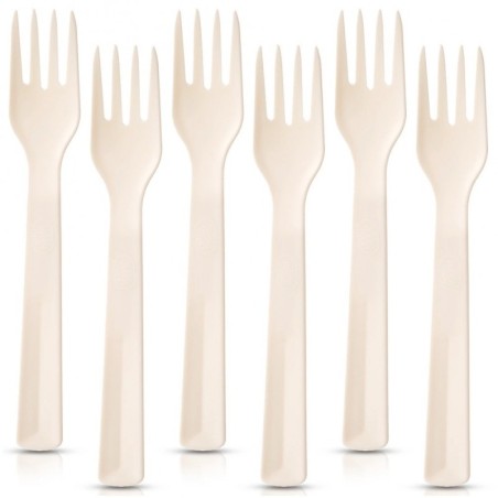 Kreemjas plastikust lauakahvlid SANDY 18 c... | FreshDesign.ee