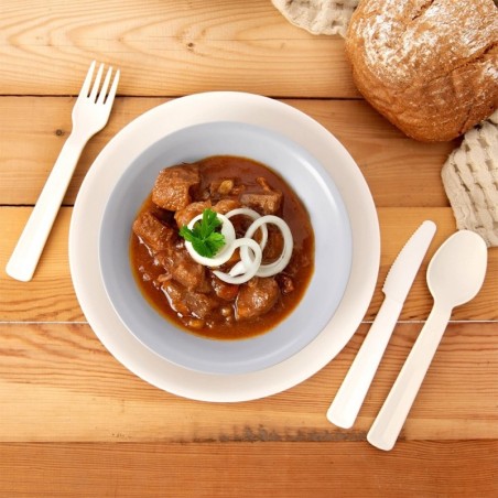 Kreemjas plastikust lauakahvlid SANDY 18 c... | FreshDesign.ee