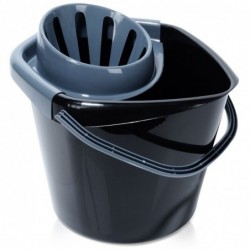 Mopiämber väänajaga, plastik, must, 14 l