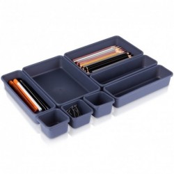 Sahtlite organiseerija, grafiit, modulaarne, 8 tk.