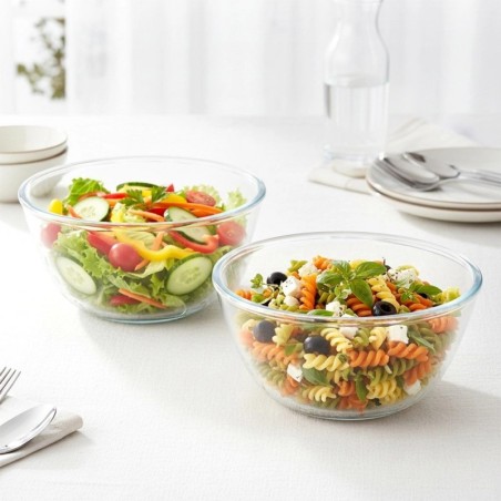 Klaasist salatikauss 17 cm, 1 liitrit 2 tk.