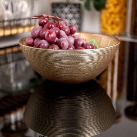 Kuldne klaaskauss 15 cm, 600 ml