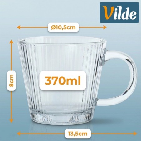 Kohvi- ja teeklaasid 370 ml 6 tk. | FreshDesign.ee