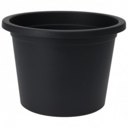 Plastikust aiapott must ümmargune 34 cm