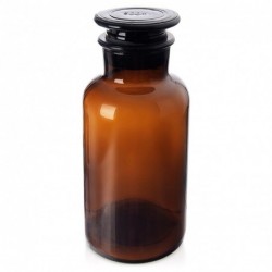 Säilituspurk klaas pruun korgiga 500 ml