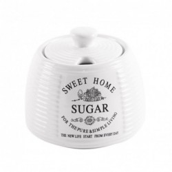Keraamiline suhkrutoos valge SWEET HOME 300 ml