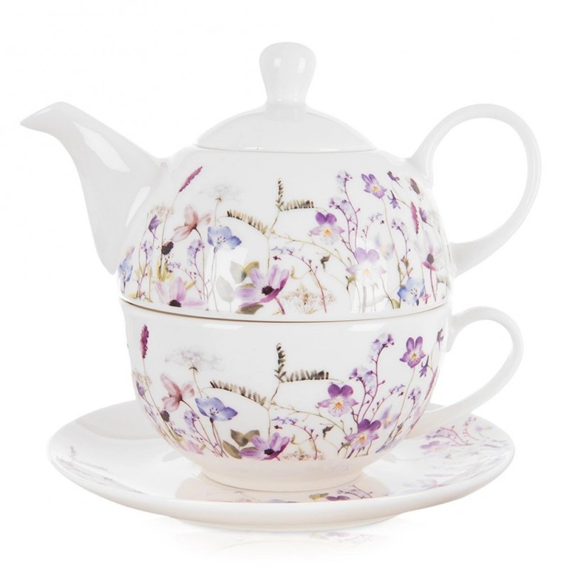 LOUKA portselanist lillepott teetassiga, 3 tk. | FreshDesign.ee