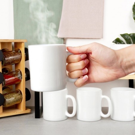 Valgest klaasist tassid 300 ml 6 tk. | FreshDesign.ee