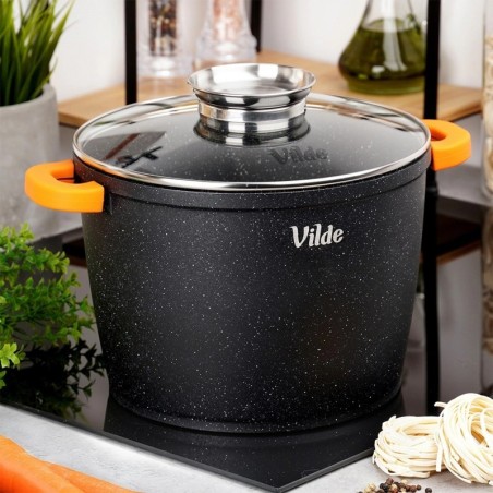 Klaaskaanega graniidist pott TERRUNA AROMA 24 cm, 6, 7 liitrit