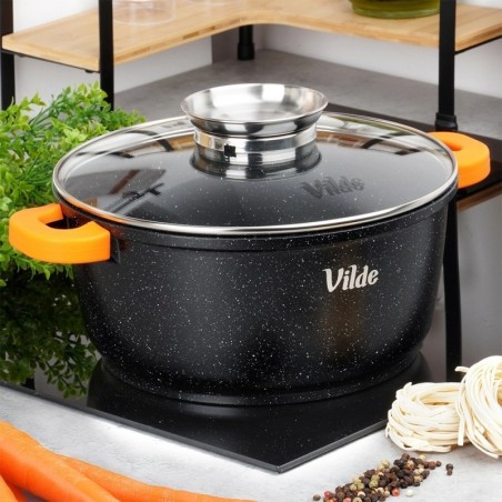 Klaaskaanega graniidist pott TERRUNA AROMA 24 cm, 4 liitrit