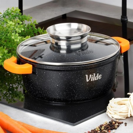 Klaaskaanega graniidist pott TERRUNA AROMA 20 cm, 2, 1 liitrit