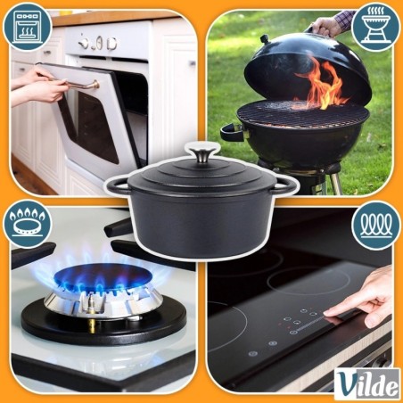 Kaanega malmpott CAST LINE 22 cm, 2, 6 liitrit | FreshDesign.ee