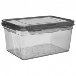 Toidunõu kaane ja tihendiga, hall, 2,6 l