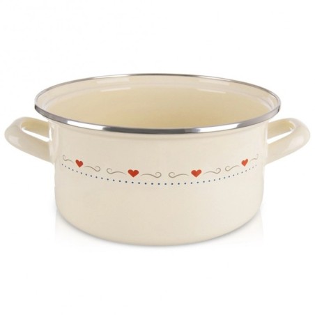 Kreemjas emailpott TONCA 24 cm, 4 liitrit | FreshDesign.ee