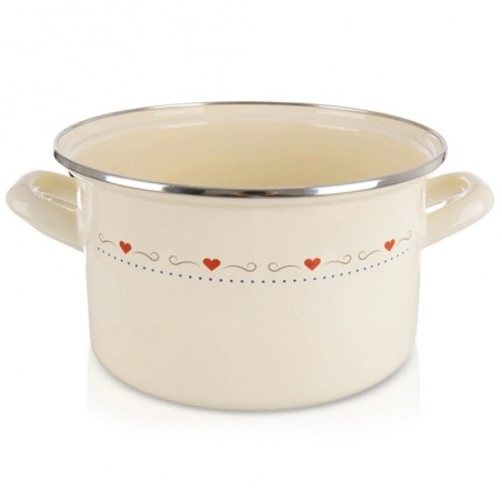 Kreemjas emailpott TONCA 22 cm, 4 liitrit | FreshDesign.ee