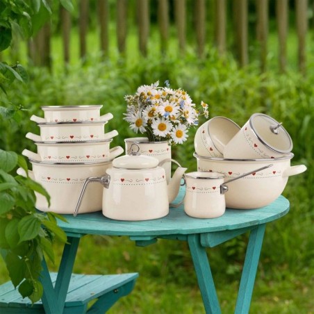 Kreemjas emailpott TONCA 18 cm, 2 liitrit | FreshDesign.ee