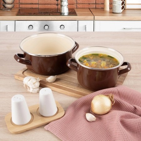 PRUUN emailpott 14 cm, 950 ml