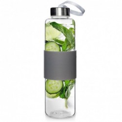 Klaasist veepudel hall 600 ml