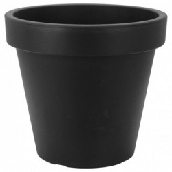 Plastikust aiapott must ümmargune 39 cm