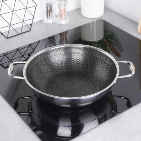 COOKCELL mittenakkuvast terasest wokpann, 28 cm