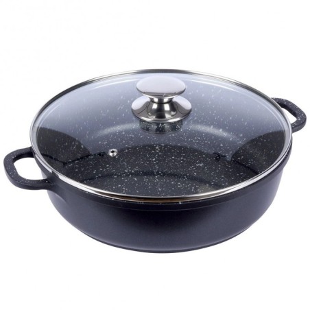 GRANDE graniidist klaasist kaanega pann, 28 cm | FreshDesign.ee