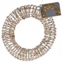Jõulukaunistus, helendav, kuldne, 20 LED, 30 cm